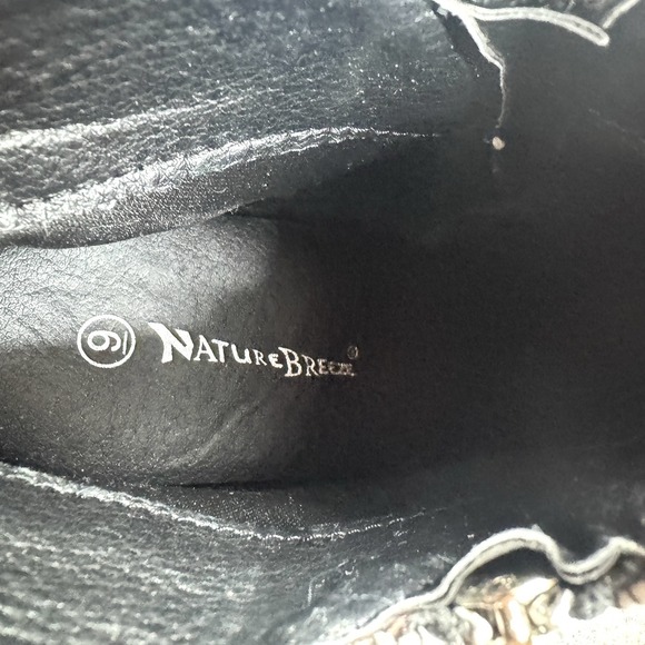 Nature Breeze Snake Print  Sneaker Hidden Wedge Booties Women's Size 9 - Picture 9 of 15